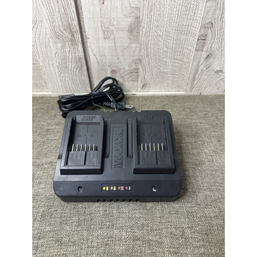 Worx WA3770 20V Dual Port Battery Charger For Power Tools